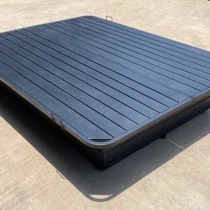 Modern minimalist Meta bed frame with sturdy platform base